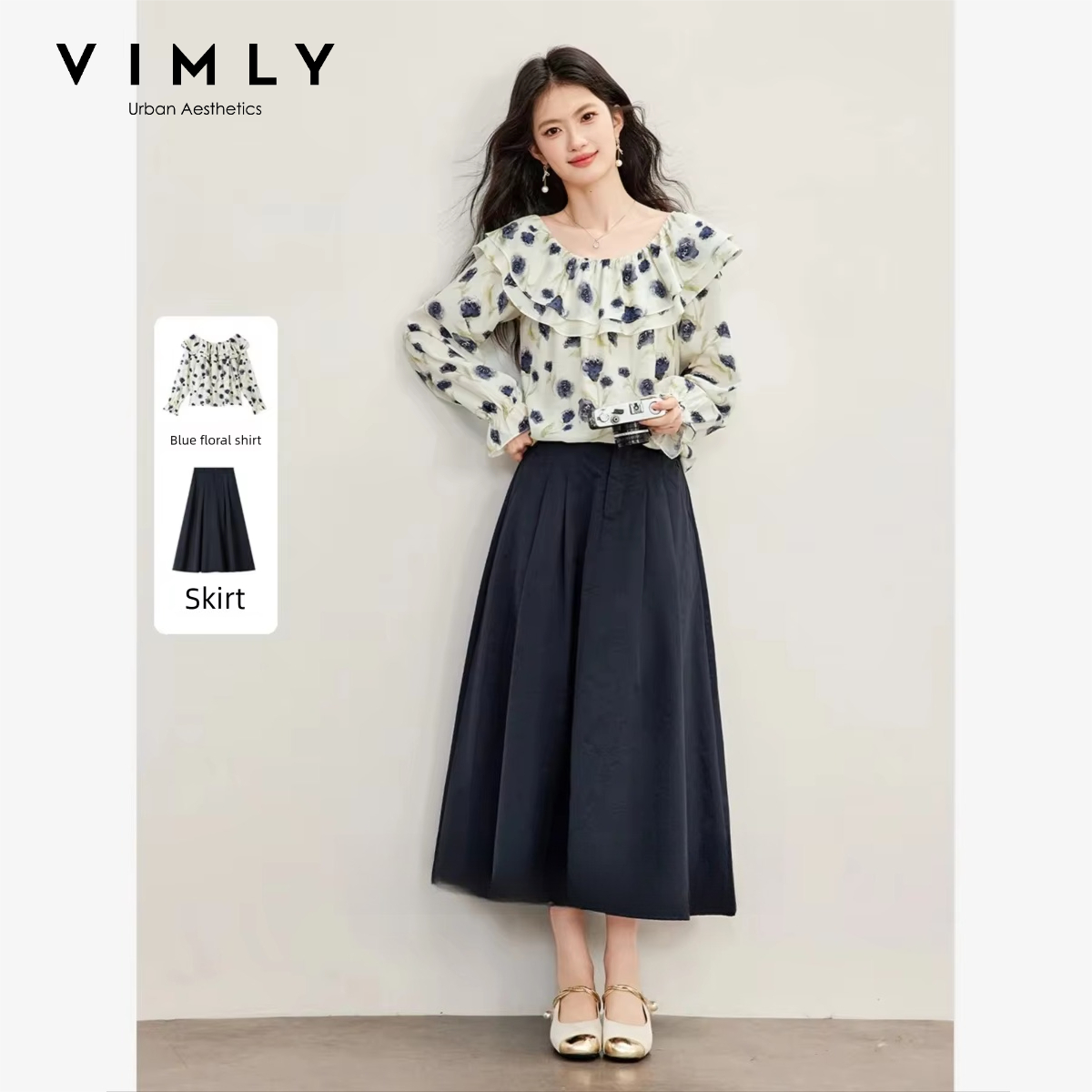 Blouse Off Shoulder - Conjunto de dos piezas VIMLY: blusa