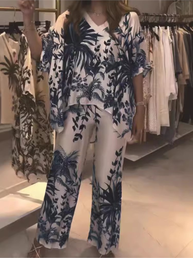 Traje de oficina de dos piezas - Romper Floral Print reseña y precio